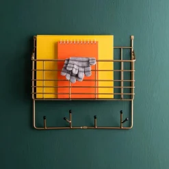 Mitten Shelf S hylla Mässing
