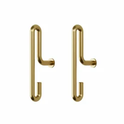 Moebe väggkrok small 2-pack Matt guld