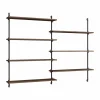 Moebe wall shelving ws.115.2 Smoked oak-black