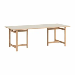 Moebe Rectangular matbord Light grey 220x90 cm