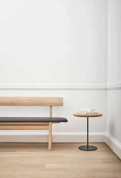 Mogensen 3171 bänk Såpad ek-läder omni 301 black