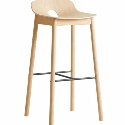 Mono barstol Vitpigmenterad ek