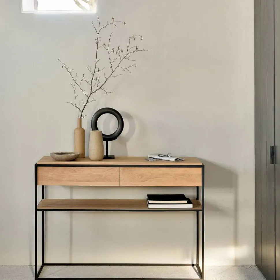 Monolit konsolbord 122x40 cm Oak-Black