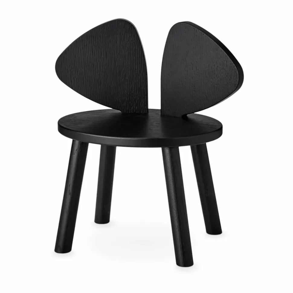 Mouse Chair barnstol Svart