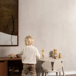 Mouse set barnstol + bord Beige
