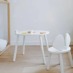 Mouse Table barnbord Vit