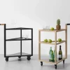 Move serveringsvagn ek svartbets big marmor marquina glas