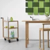 Move serveringsvagn ek vitolja big marmor marquina glas