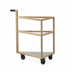Move serveringsvagn ek vitolja big marmor marquina glas