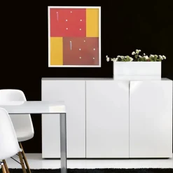 Mrs Bill skåp snövitlack col. 81 90x120 cm