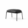 Muno LN20 fotpall Warm black-Noble leather Black