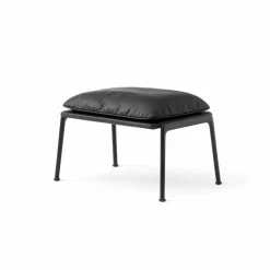 Muno LN20 fotpall Warm black-Noble leather Black