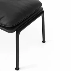 Muno LN20 fotpall Warm black-Noble leather Black