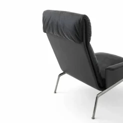 Muno LN17 High back loungefåtölj Dark chrome-Black