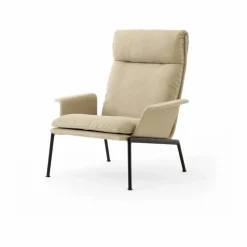 Muno LN17 High back loungefåtölj Warm black-Clay 0007