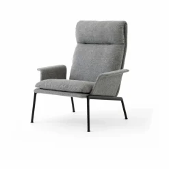 Muno LN17 High back loungefåtölj Warm black-Hallingdal 0126