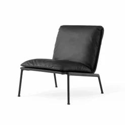 Muno LN18 loungefåtölj Warm black-Noble leather Black