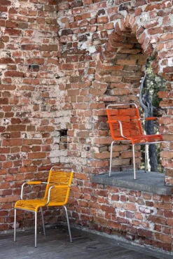 Mya karmstol aluminium Yellow