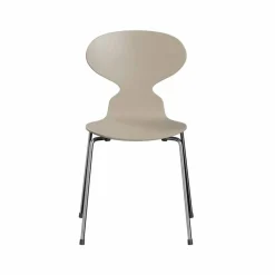 Myran 3101 stol light beige lackad kromat stålstativ