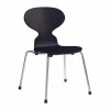 Myran barnstol Midnight blue målad ask-krom