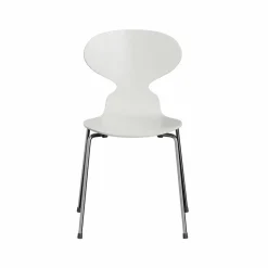 Myran 3101 stol white målad ask kromat stålstativ