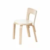 N65 barnstol Vit laminat-Björk