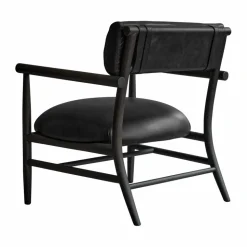 Nama lounge chair Aniline leather black