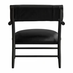Nama lounge chair Aniline leather black