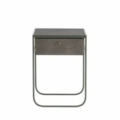 Nati Tati Drawer sängbord green khaki rökt ek