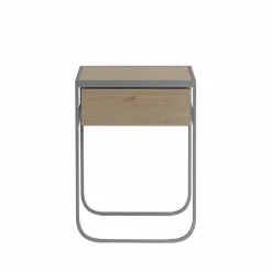 Nati Tati Drawer sängbord storm grey vitlaserad ek