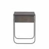Nati Tati Drawer sängbord storm grey rökt ek