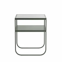 Nati Tati sängbord marmor vit green khaki stativ