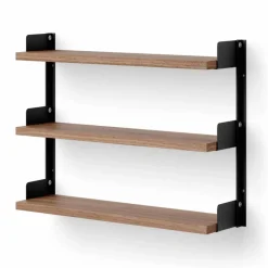New Works Tea Shelf vägghängd hylla 46x62 5 cm Valnöt