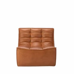 N701 fåtölj Läder old saddle