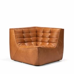 N701 hörnmodul rak Läder old saddle