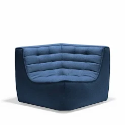N701 hörnmodul rak Tyg blue