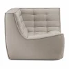 N701 hörnmodul rak Tyg Ecru beige