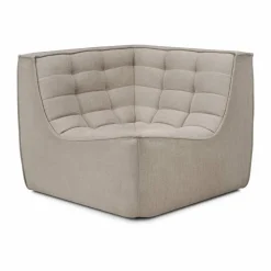 N701 hörnmodul rak Tyg Ecru beige