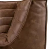 N701 hörnmodul rundad 45° Läder Chestnut