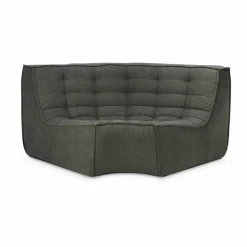 N701 hörnmodul rundad 90° Moss Eco fabric