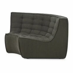 N701 hörnmodul rundad 90° Moss Eco fabric