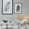 Ninety soffbord marmor marquina svart stativ