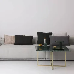 Ninety soffbord marmor marquina svart stativ
