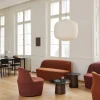Niveau soffbord Ø61cm Black Marquina-ash brown stained
