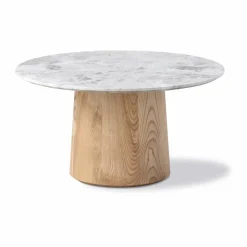 Niveau soffbord Ø61cm Tundra Grey-ash oil treated