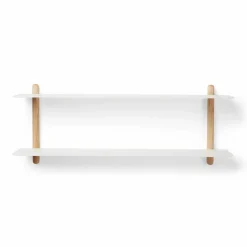Nivo hylla F Ljus ek-vit