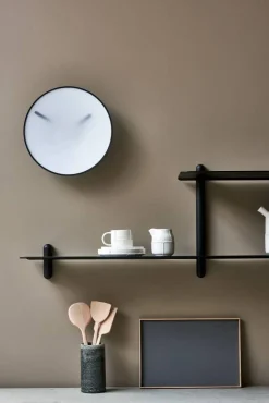 Nivo hylla H large Svartbetsad ask-svart