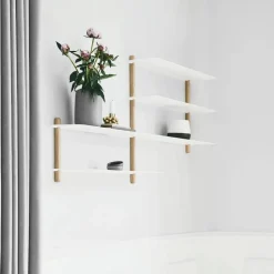 Nivo hylla B Ljus ek-vit