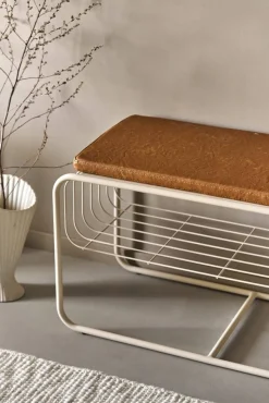 Nod bänk/skohylla 80x36x42 cm Beige
