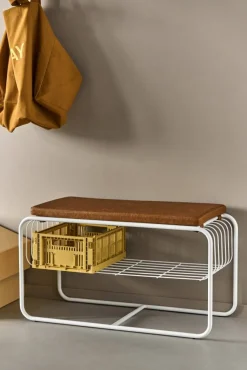 Nod bänk/skohylla 80x36x42 cm White